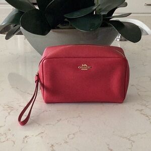 Coach cosmetics bag NWT - red